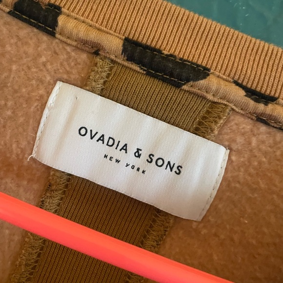 Ovadia & Sons Leopard Sweatshirt - S/M Sample - Picture 2 of 3